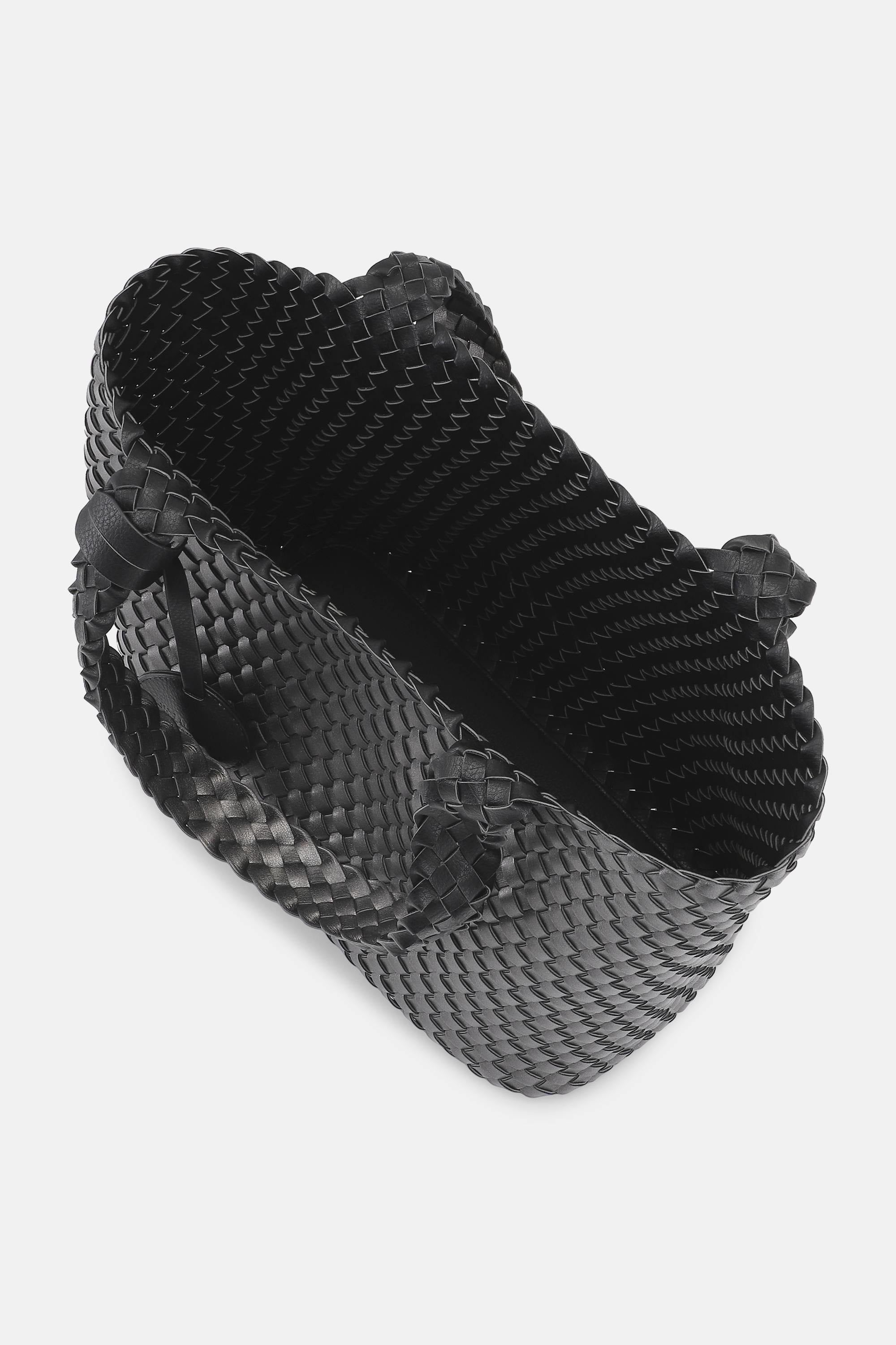 Tote Bag Braided - Black Gun metal